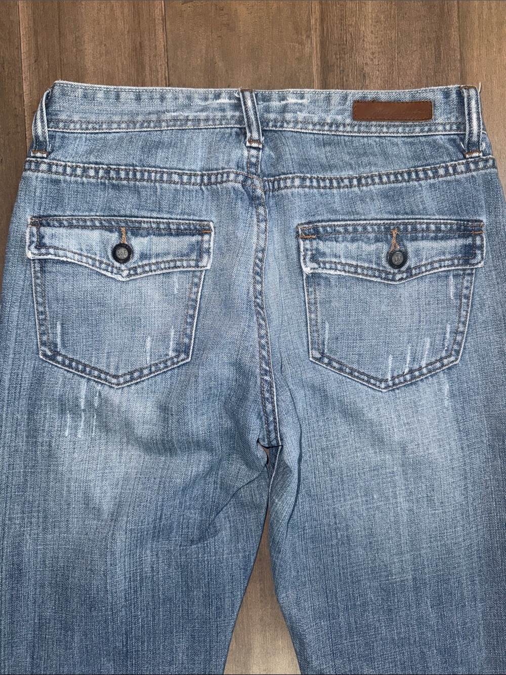 Vintage Abercrombie & Fitch Y2K Distressed Bootcut Jeans Size 6 - Picture 5 of 6